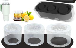 Silicone Ice Cube Tray for Stanley Cup Stanley multi-purpose Silicone 3 Pcs Cylinder Ice Mold for Freezer