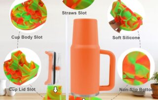 Stanley multi-purpose Silicone Baby Bottle Drying Stand Soft Silicone Dryer Rack for Stanley