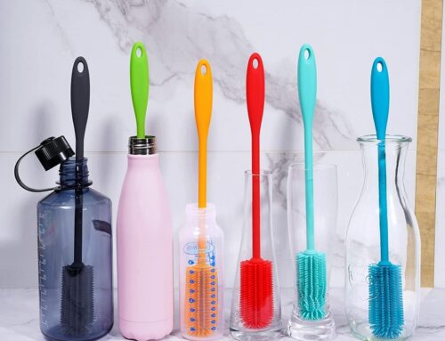 Silicone Bottle Brush Water Bottle Cleaner Brush with Long Handle Perfect for Cleaning Narrow Neck Containers