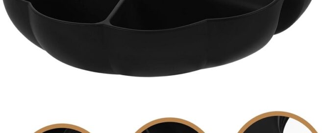 Silicone Compartment Dried Fruit Plate Stanley Multi-purpose Silicone Divided Serving Dish for Snacks