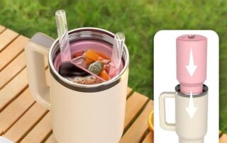 Stanley Cup 2-in-1 Drink Separator Silicone Liner Stanley Multi-purpose Silicone Reusable Liner With Lid