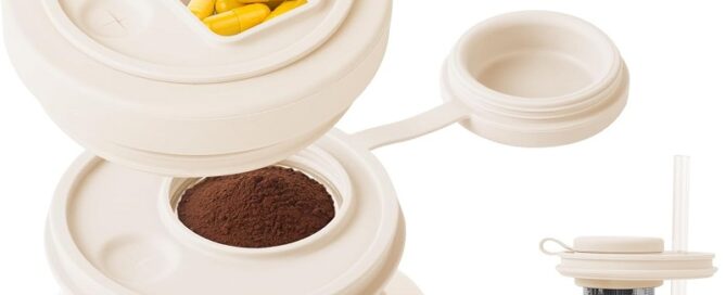 Stanley Multi-purpose Silicone Leak Proof Tumbler Lid 40 OZ Tumbler Lid Replacement Built-in Pill Organizer