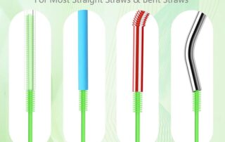 Stanley Multi-purpose Silicone Straw Brushes Bendable 6mm & 8mm Long Straw Cleaner