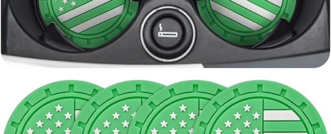 Car Cup Silicone Holder Coasters Colored Insert Car Cup Coaster Anti Slip Shockproof Drink Silicone Mat