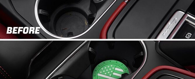 Car Cup Silicone Holder Coasters Colored Insert Car Cup Coaster Anti Slip Shockproof Drink Silicone Mat