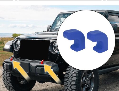 Jk Rubber Car Bumper Tow Hook Covers for Jeep Wrangler Tow Rubber Cover Cap