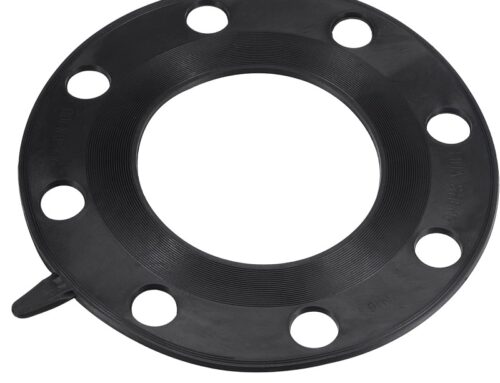 Rubber Flange Gasket Full Face for Pipe 8 Bolt Holes Black Flat Washer Neoprene Rubber Gaskets