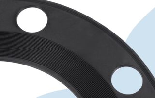 Rubber Flange Gasket Full Face for Pipe 8 Bolt Holes Black Flat Washer Neoprene Rubber Gaskets