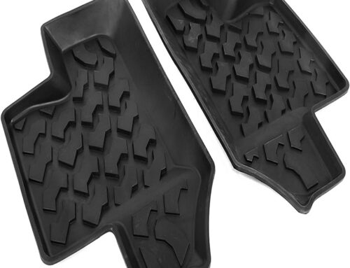 Rubber Rear Door Mats Fit for Jeep for Wrangler Car Seat Mat Jk rubber Carpet Liner