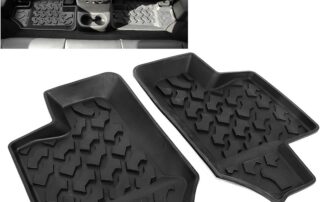 Rubber Rear Door Mats Fit for Jeep for Wrangler Car Seat Mat Jk rubber Carpet Liner