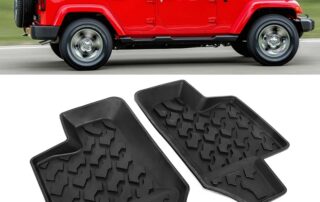 Rubber Rear Door Mats Fit for Jeep for Wrangler Car Seat Mat Jk rubber Carpet Liner