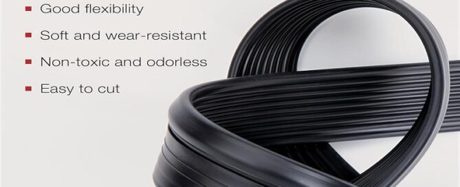Silicone Door Draft Stopper Wira Door Rubber Seal Blocker Under Door Sweep Weather Stripping
