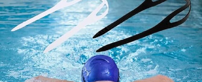 Silicone Swimming Goggles Strap Round Flat Rubber Gasket Swim Eyewear Head Band
