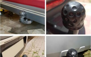 Silicone Trailer Ball Cover Waterproof Towing Hitch Ball Protector Dustproof Tow Ball Sleeve Cap