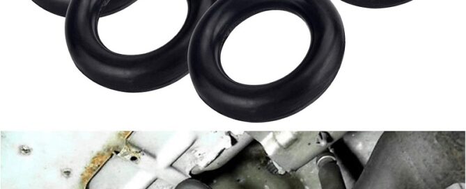 Square Rubber Bush O-Ring Car Exhaust Rubber Hanger Insulator Bracket Bushing