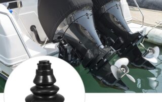 Universal Rubber Bellows Marine Steering Shift Cable Boot Protective Bellows Ships Shift Harness Boots