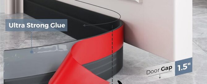 Wira Door Rubber Draft Stopper Weather Stripping Door Seal Garage Window Blocker Noise Dust Insulation Guard
