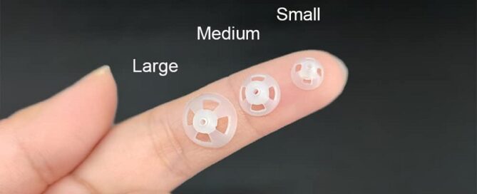 6mm Rubber Plug Hearing Amplifier Dome Open Silicone Ear Tip Ear Plugs