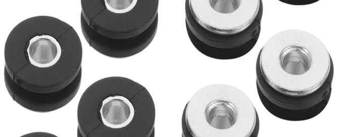 Black Fairing Bolts Rubber Washers Windshield Pipe Valve Gasket Motorcycle Seat Rubber Bumpers