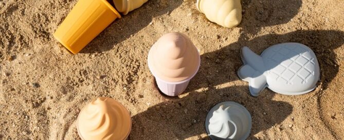 Ice Cream Sand Silicone Toys Silicone Beach Toy Ice Cream Cup for Toddlers