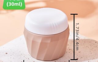 Leak-Proof Silicone Travel Containers for Toiletries 30ml Silicone Cosmetic Cream Jars