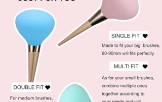 Makeup Brush Covers Reusable Brush Holders for Travel Dustproof Brush Protector