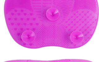 Makeup Silicone Brush Mat Soft Silicone Pad Cosmetic Brush Washing Tool with Suction Cups