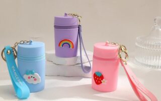 Mini Cute Cosmetic Bag Silicone Key Pocket Lipstick Bag Card Holder Data Cable Organizer