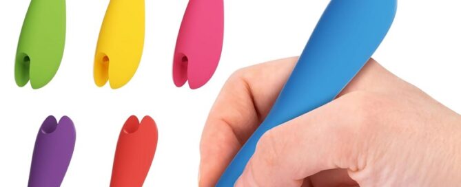 Pen Grip Silicone Holders for Handwriting Ergonomic Dual-Head Design Improves Grip Control