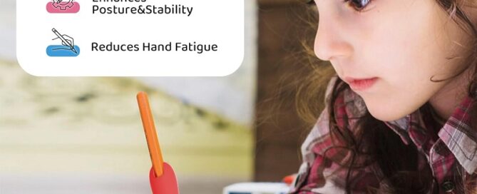 Pen Grip Silicone Holders for Handwriting Ergonomic Dual-Head Design Improves Grip Control
