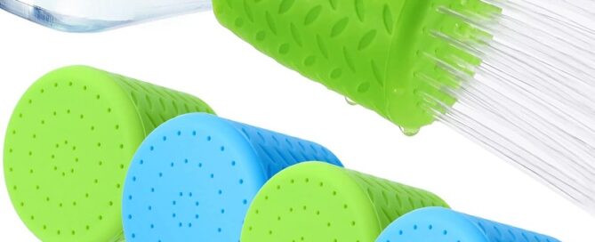 Silicone Dog Shower Head Outdoor Shower Camp Green Water Silicone Sprayer Bottle Attachment Pet Shower