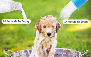 Silicone Dog Shower Head Outdoor Shower Camp Green Water Silicone Sprayer Bottle Attachment Pet Shower