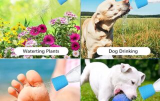 Silicone Dog Shower Head Outdoor Shower Camp Green Water Silicone Sprayer Bottle Attachment Pet Shower