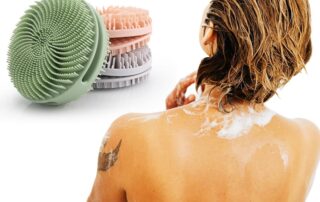 Silicone Exfoliating Body Scrubber Silicone Body Shampoo Brush Soft Silicone Hair Scalp Massager