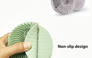 Silicone Exfoliating Body Scrubber Silicone Body Shampoo Brush Soft Silicone Hair Scalp Massager