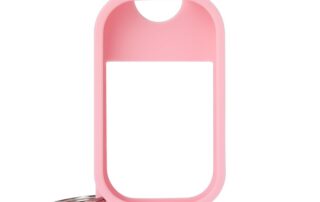 Silicone Hand Sanitizer Mist Case Protective Hand Sanitizer Spray Silicone Case with Keyring