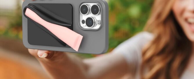 Silicone Lip Holder for Cell Phone Lipstick Lip Glaze Phone Case Back Stick On Holder for iPhone