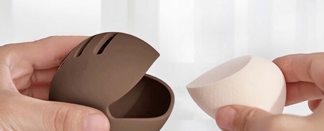 Silicone Makeup Sponge Holder Breathable Silicone Beauty Blender Case for All Sponges