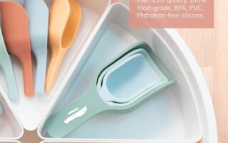 Silicone Nesting Scoops Silicone Sensory PlayTray Silicone Multi-Purpose Shovel