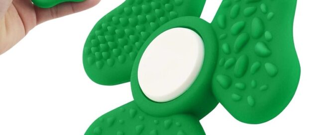Silicone Sensory Fidget Spinners Textured Anxiety Stress Relief Silicone Toy for Adults Kids