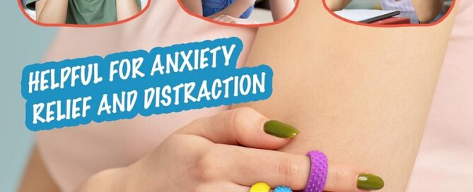 Silicone Sensory Rings for Kids Quiet Classroom Fidget Toys Stretchable Silent Stress Relief Silicone Ring