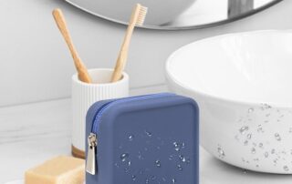 Silicone Small Makeup Bag Pouch Cosmetic Travel Zipper Pouch Travel Toiletry Organizers