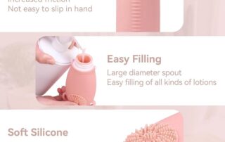 Silicone Travel Bottles Leak-Proof Multi-functional Travel Bottles with Hair Wash Silicone Massage