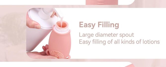 Silicone Travel Bottles Leak-Proof Multi-functional Travel Bottles with Hair Wash Silicone Massage