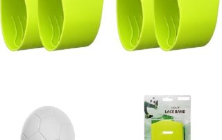 Soccer Lace Silicone Bands Lace Covers for Soccer Cleats 2 piece Silicone Mold Soccer Shoe Lace Bands