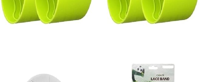 Soccer Lace Silicone Bands Lace Covers for Soccer Cleats 2 piece Silicone Mold Soccer Shoe Lace Bands