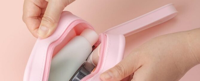 Travel Silicone Makeup Bag Toiletry Bag Aesthetic Waterproof Cosmetic Pouch