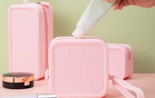Travel Silicone Makeup Bag Toiletry Bag Aesthetic Waterproof Cosmetic Pouch