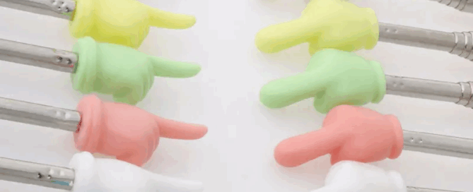 Classroom Teaching Tools Retractable Silicone Pointer Reading Stick Silicone Finger Stick