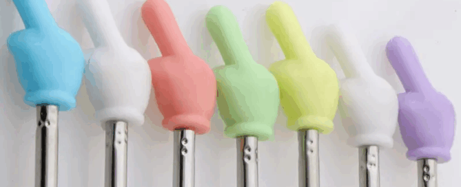 Classroom Teaching Tools Retractable Silicone Pointer Reading Stick Silicone Finger Stick